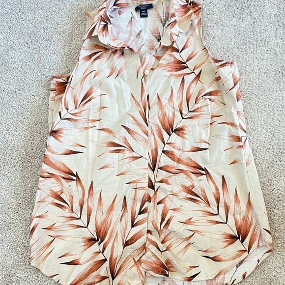 ann Taylor Women’s Floral Tank Top Blouse Size XXSP - Picture 1 of 5